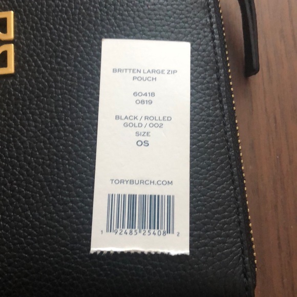 NWT Tory Burch Britten Large Zip Pouch - Picture 2 of 4